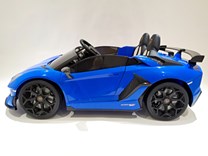 Dětské elektrické licenční  Lamborghini Aventador SVJ Roadster pro 2 děti  MODEL 2023 - modré