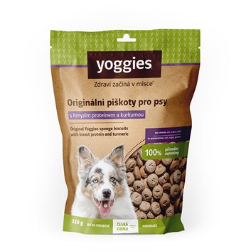 Yoggies piškoty s hmyzím proteinem a kurkumou 150 g