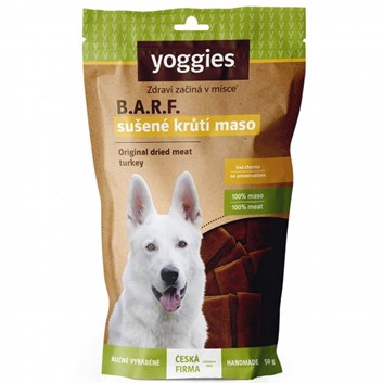 Yoggies sušené krůtí maso pro psy (proužky) 50 g