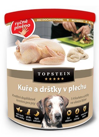 Kuře a dršťky v plechu 800 g