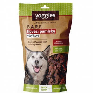 Yoggies B.A.R.F. hovězí výcvikové pamlsky 45 g