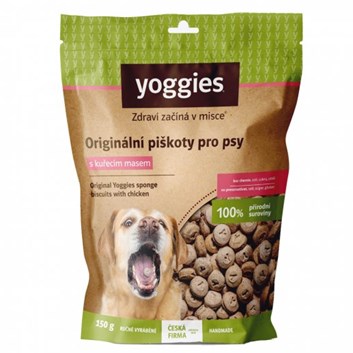 Yoggies bezlepkové piškoty s kuřecím masem 150 g